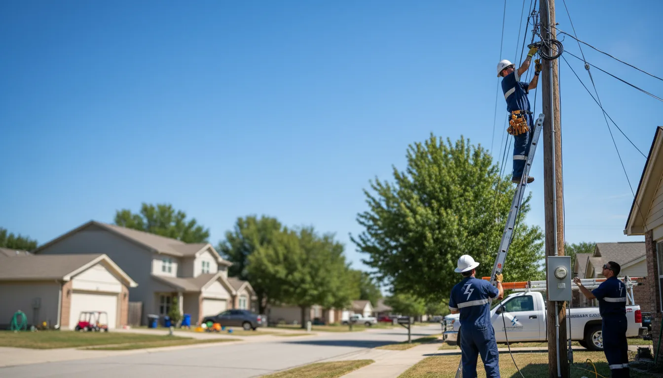 Residential electrician providing installation services in Crystal, MI